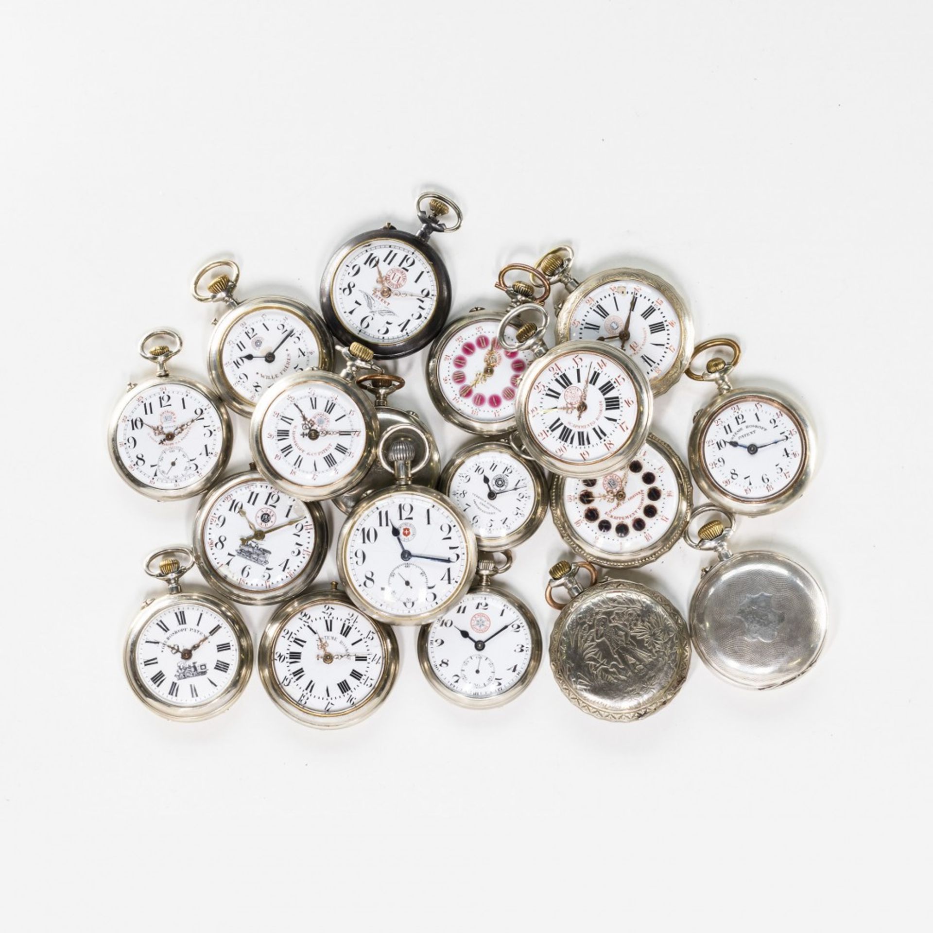 LOT OF 18 POCKET WATCHES