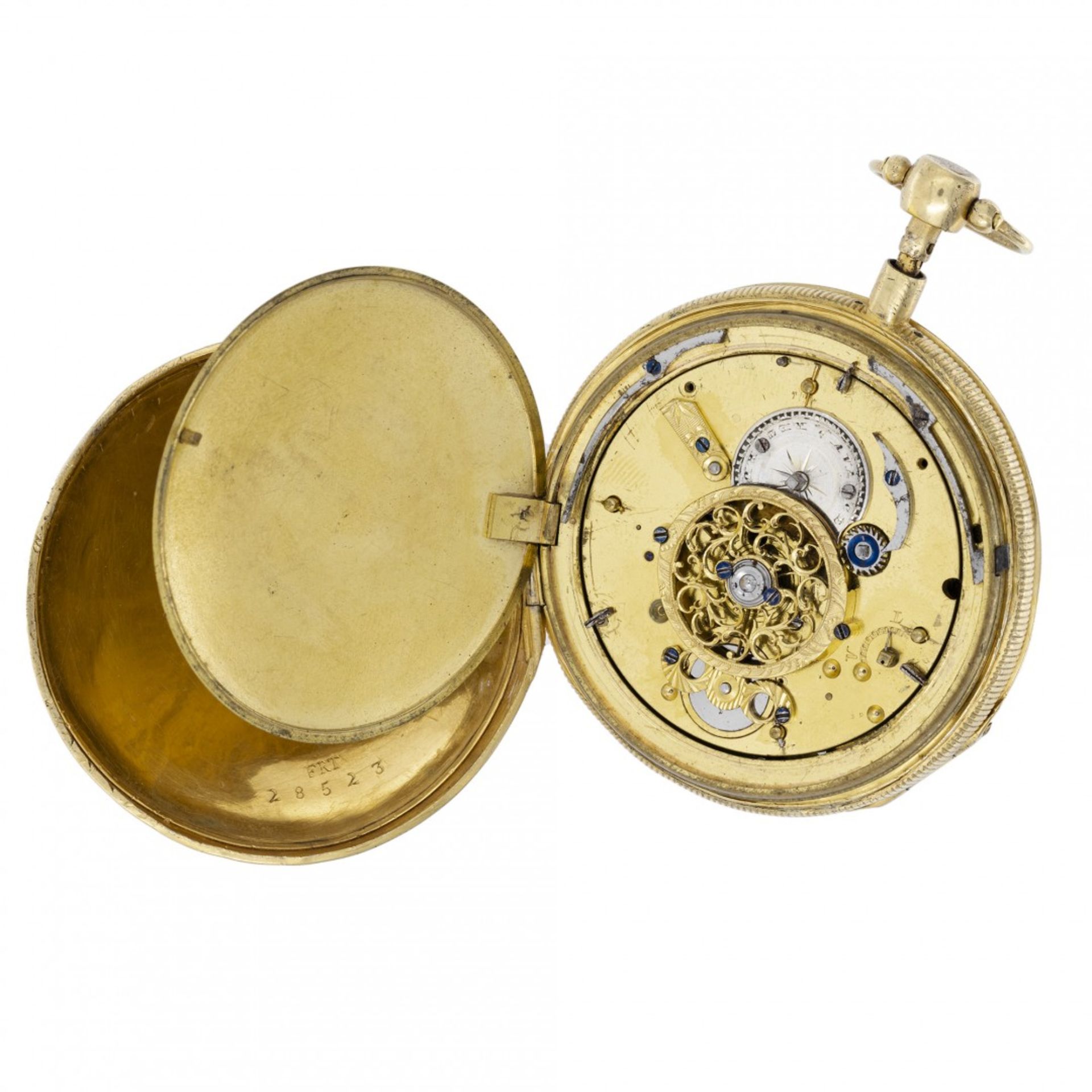 PAIR OF QUARTER REPEATER WATCH, EARLY XIX CENTURY - Bild 4 aus 9