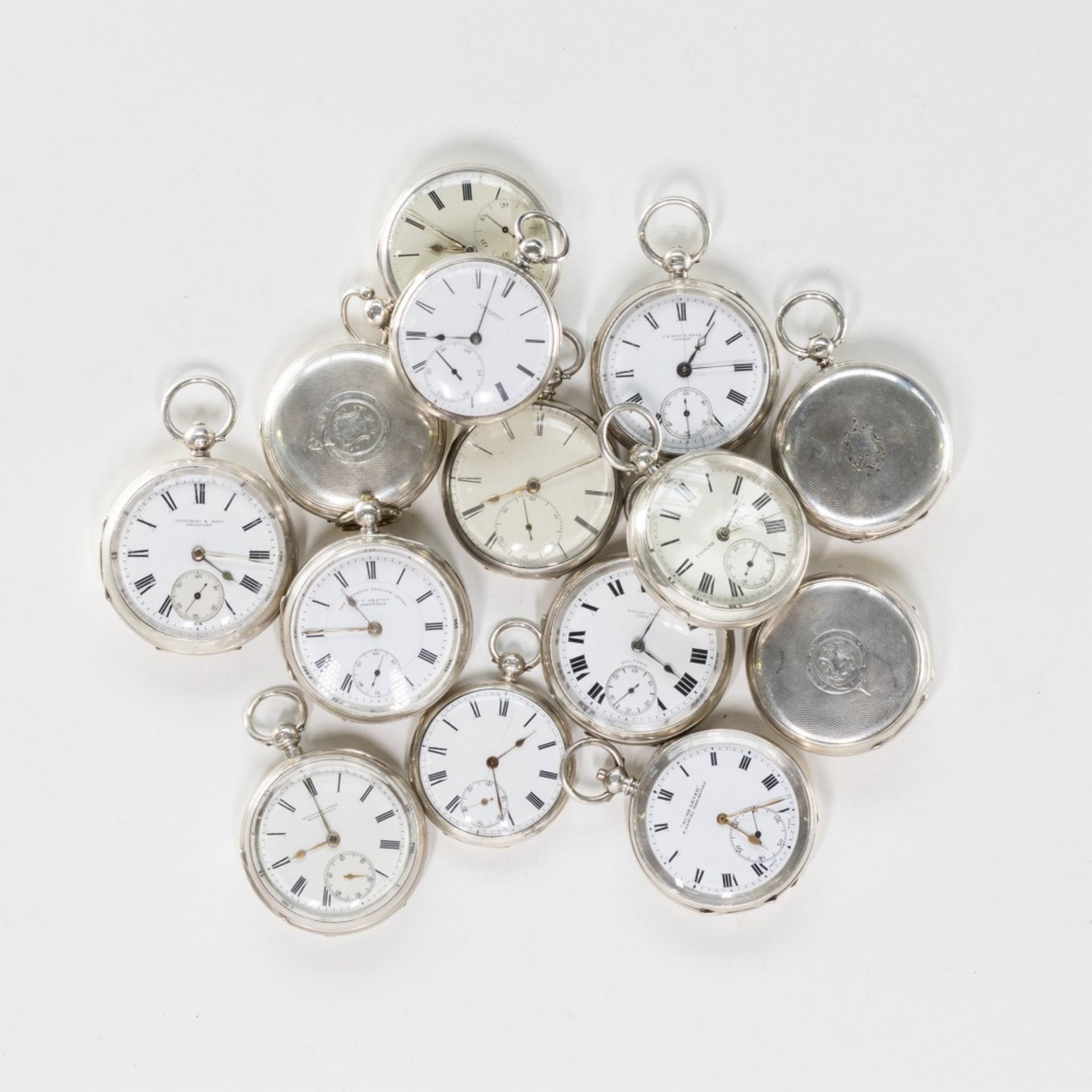 LOT OF 14 ENGLISH POCKET WATCHES