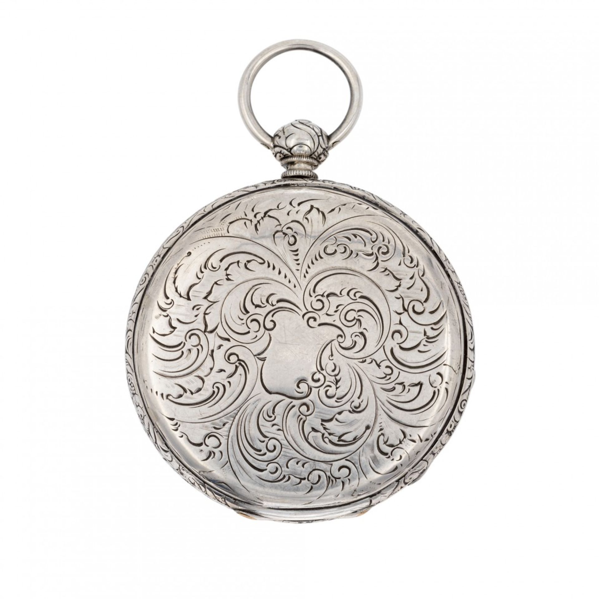 INTERESTING SILVER HUNTER CASE FOR THE ORIENTAL MARKET, CIRCA 1870