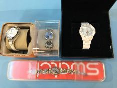 A Toy watch, two Swatches etc.