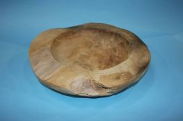 Turned wood bowl