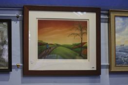Paul Horton, giclee, signed in pencil, Limited edition 77/295, 'A Better Life', with certificate, 47