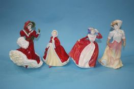 Four Royal Doulton figures