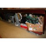 Large quantity of assorted including TV, heater etc.
