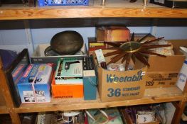 Shelf of assorted including tools