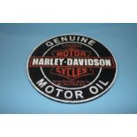 A Harley Davidson sign