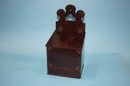 A 19th Century mahogany Salt box