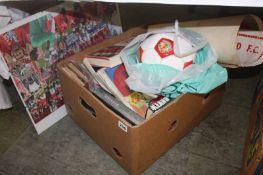 Quantity of assorted MUFC related ephemera, to include signed ball
