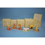 Six Royal Doulton 'Winnie The Pooh' figures