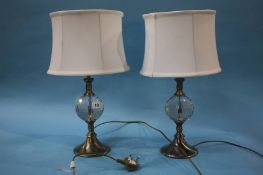 A pair of table lamps