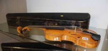 Violin and hard case