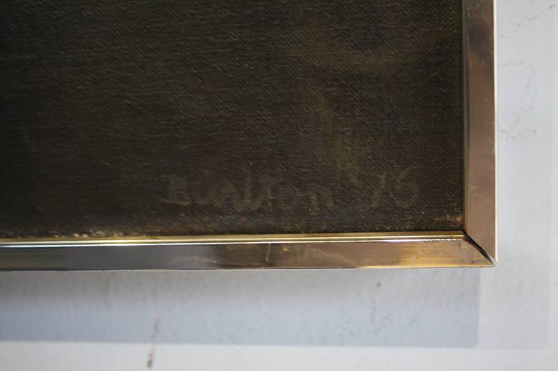 Margaret Burlton, signed, dated 76, 'Cutting Coal', 68 x 91cms - Image 2 of 2