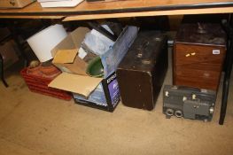 Sewing machine, box of assorted etc.