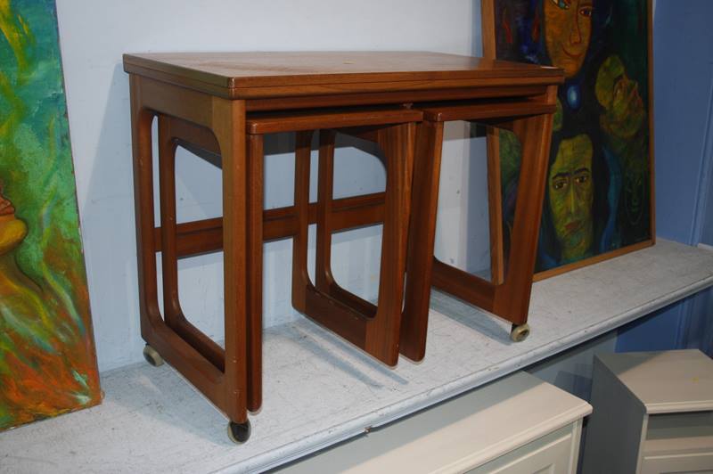 A teak McIntosh tri-form table