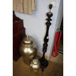 Lamp and two Urns