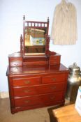 An Edwardian dressing chest