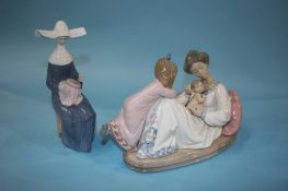 Two Lladro figures, boxed