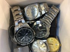 Collection of various wristwatches; Seiko, Accurist etc.