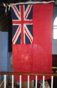 A large quantity of bunting and a Royal Ensign