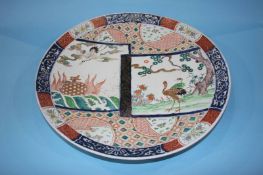 A large Japanese Imari wall plaque