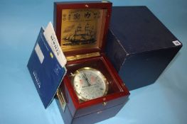 A mahogany Sewill's Ships 'Sea Lord' Chronometer, model number 7406/5971, with box and paperwork