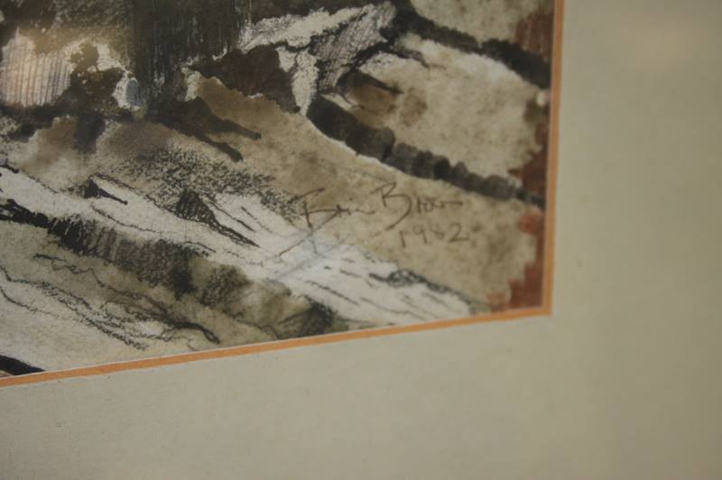 Brian Brown, watercolour, dated 1982, signed, 'Silently the wind may, wines whistle in the wind', 38 - Image 2 of 2