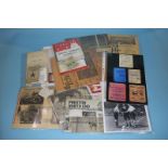 A collection of 1937 FA Cup Final ephemera including programme, ticket, song sheet, Football Echo