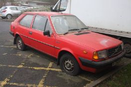 A 1983 Volvo 340, 24020 mileage