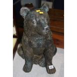 Model of a seated bear