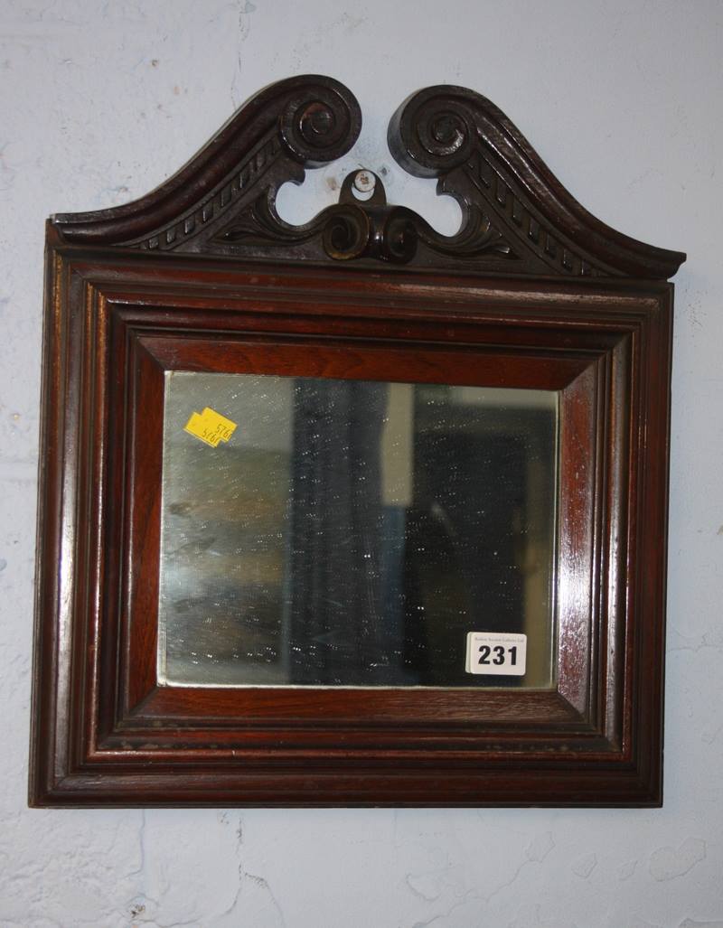 Mahogany framed mirror - Image 2 of 2
