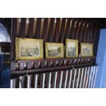 Four gilt framed watercolours, Italian landscapes