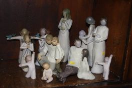 Collection of Willow Tree figures (10)