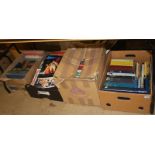 Four boxes of books