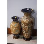 Two Doulton Slaters Patent vases