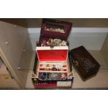 Jewellery boxes and contents
