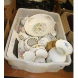 One box of Aynsley pottery