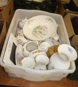 One box of Aynsley pottery