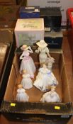 Collection of various figures including Royal Doulton
