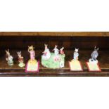 Six Doulton Bunnykins