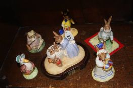 Various Doulton and Royal Albert Bunnykins (6)