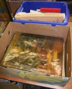 Box of ordnance survey maps, mining ephemera etc.