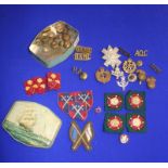 Assorted cap/shoulder badges