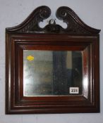 Mahogany framed mirror