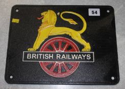 Metal sign, 'British Railways'