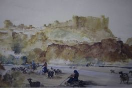 Print, after Russell Flint, 'Mediterranean landscape', 246 of 500, with blind stamp