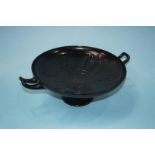 An Art Union of London 1851 cast iron two handled tazza, decorated with classical figures