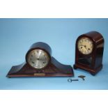 Two Edwardian clocks