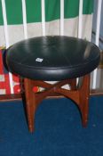 A G Plan teak circular stool