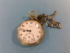 A 9ct gold 'Federal' pocket watch, in fitted case